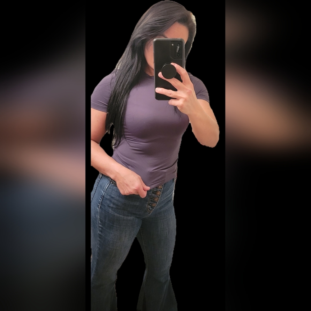 Purple Fitted T-Shirt